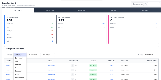 Marketplace Tutorials – Buyer Dashboard