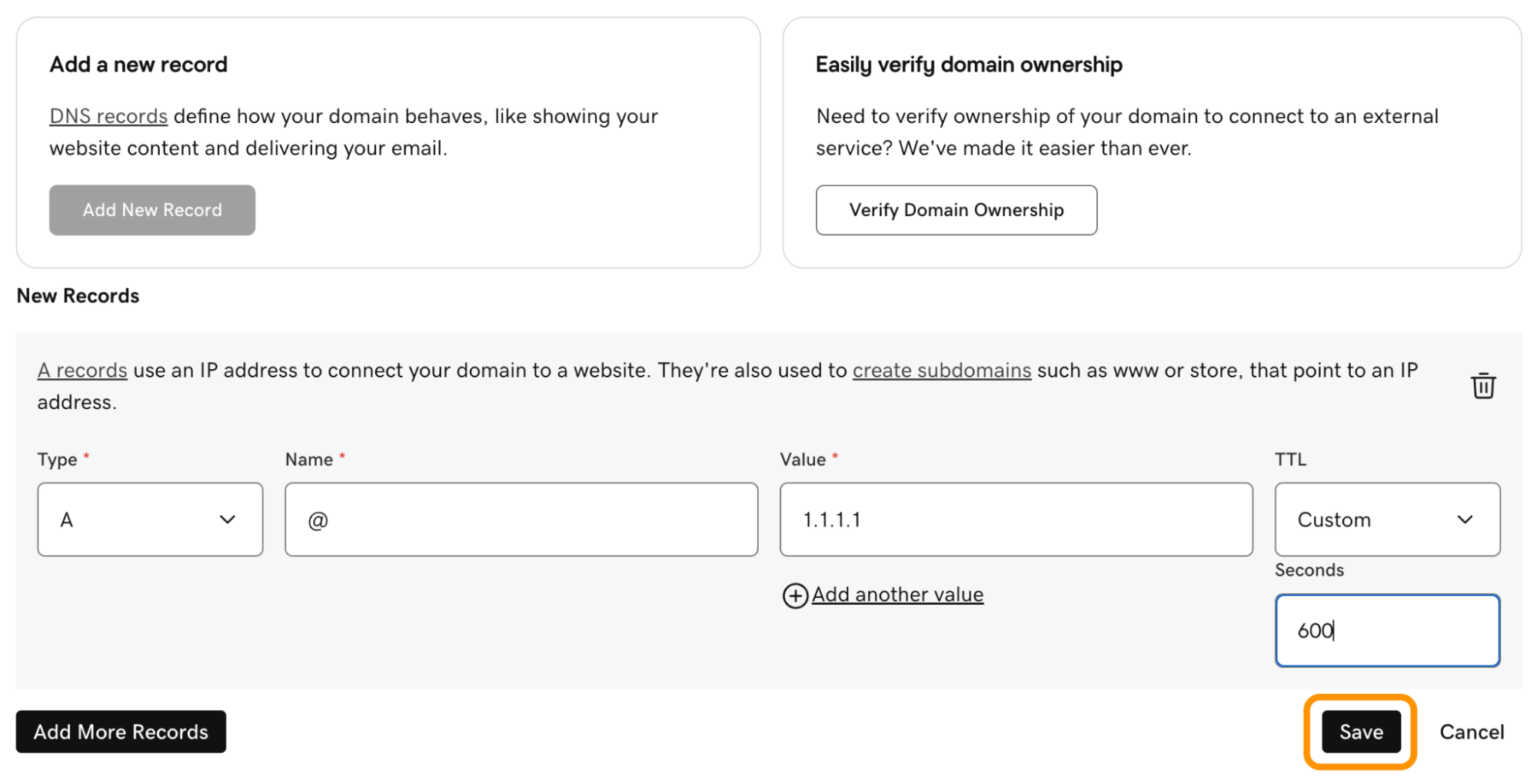 How to Add an A Record to Your GoDaddy Domain