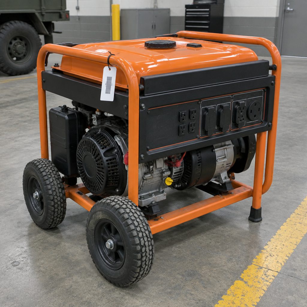 Evidence capture of a portable generator on day 0