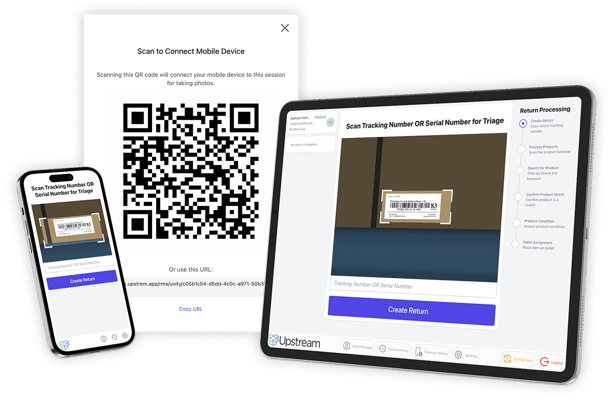scan qr to connect phones and tablets
